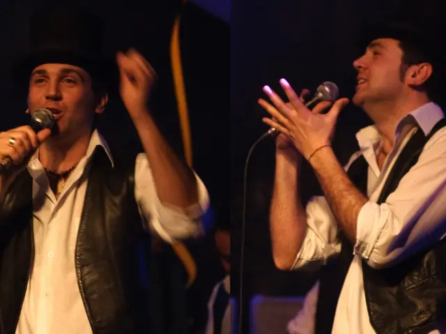 Resident at Retirement Home Rocking to Marina-Shanty-Chor Tunes During Evening Peace Inside the...